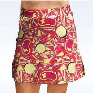 Golf Bella Novelty Print Golf Course Athletic Skort size medium